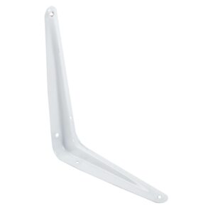 STEEL SHELF BRACKET 12in x14in WHITE