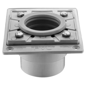 SQUARE SHOWER DRAIN BASE 4 3/8 IN X 5 9/16 X 3IN