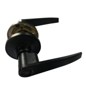 LEVER PRIVACY BLACK STRAIGHT HANDLE