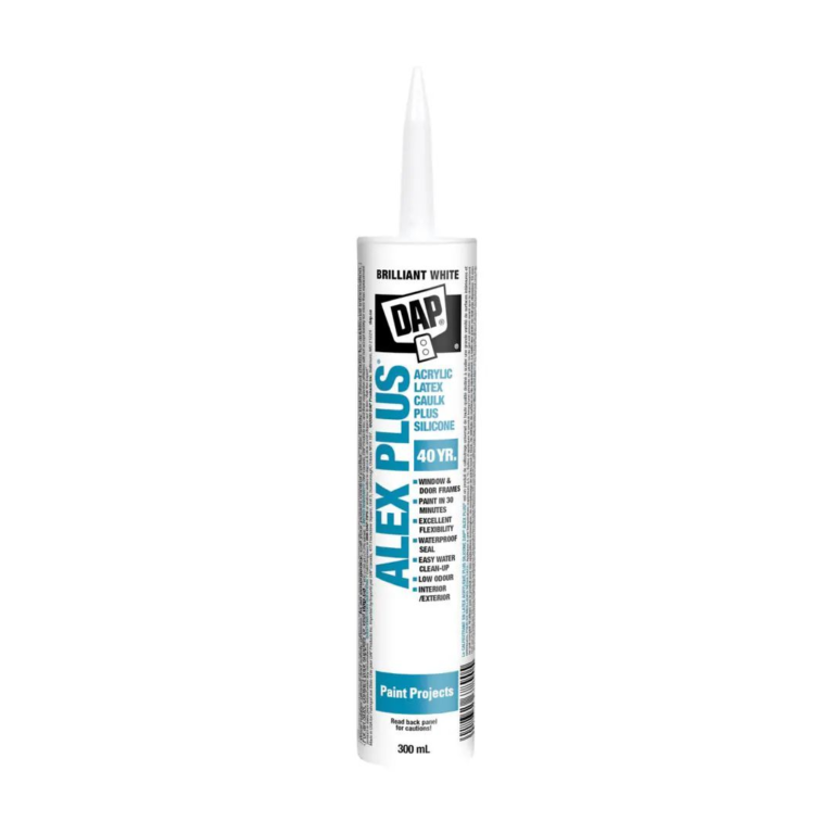 DAP INDOOR-OUTDOOR CAULK – WHITE, 300 ML-TUBE