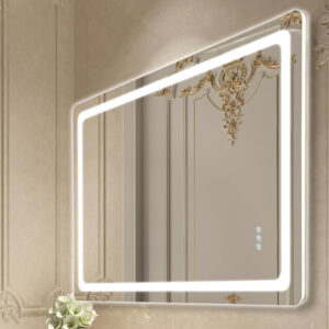 FRAMELESS FRONTLIGHT LED MIRROR 32X 32 INCH .