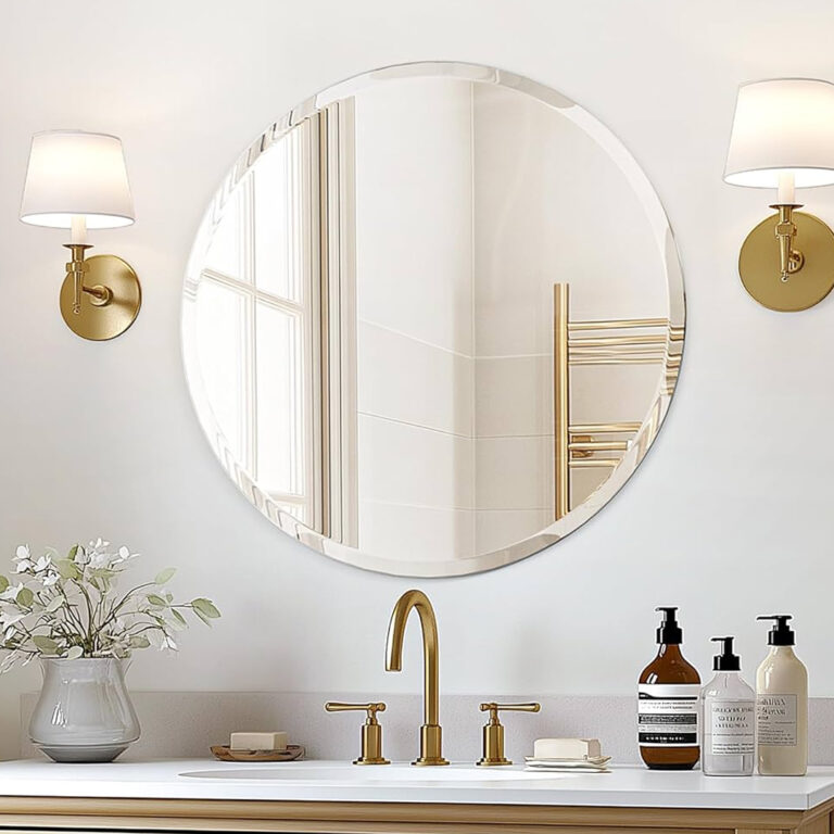 FRAMLESS ROUND MIRROR 24 INCH