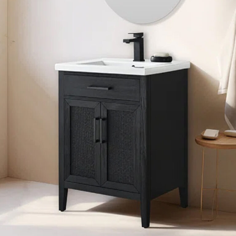 HDF VANITY 24inch black
