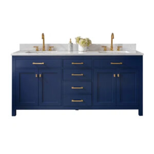 HDF VANITY 30" BLUE DOUBLE DOOR
