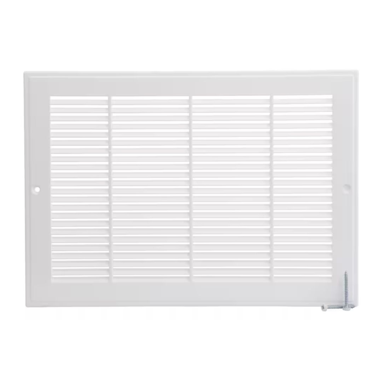 RETURN AIR GRILL 12IN X 8IN WHITE