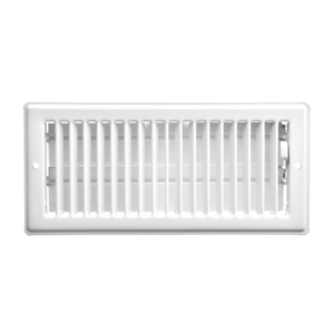 STEEL CEILING REGISTER 4 X 10 WHITE