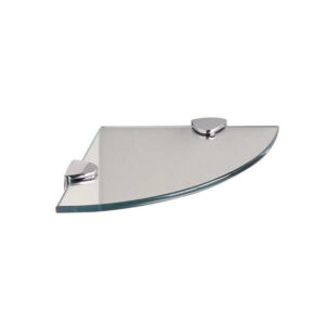Stainles Steel Corner Shelf Round - Polished Chrome
