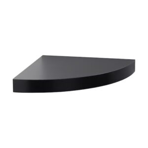 Stainles Steel Corner Shelf Round - Polished Matt Black