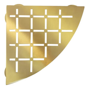 Stainles Steel Corner Shelf Triangle Large - Shinny Gold