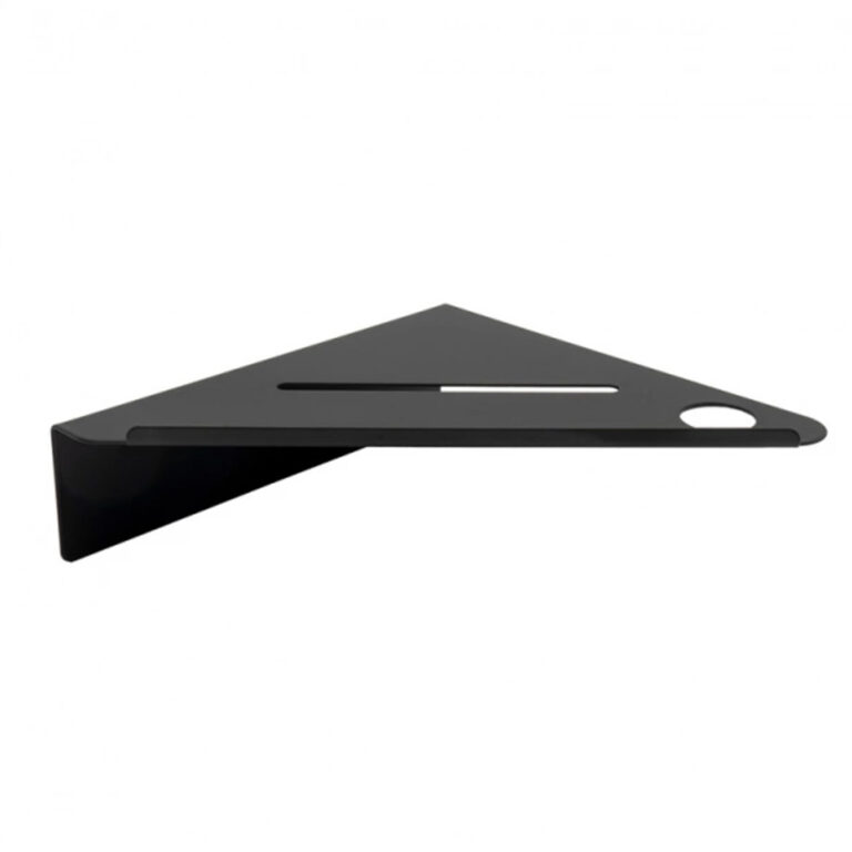 Stainles Steel Corner Shelf Triangle Small - Matt Black