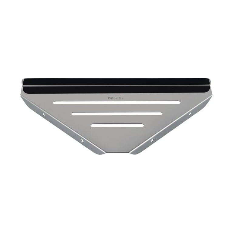 Stainles Steel Corner Shelf Triangle Small - Polished Chrome