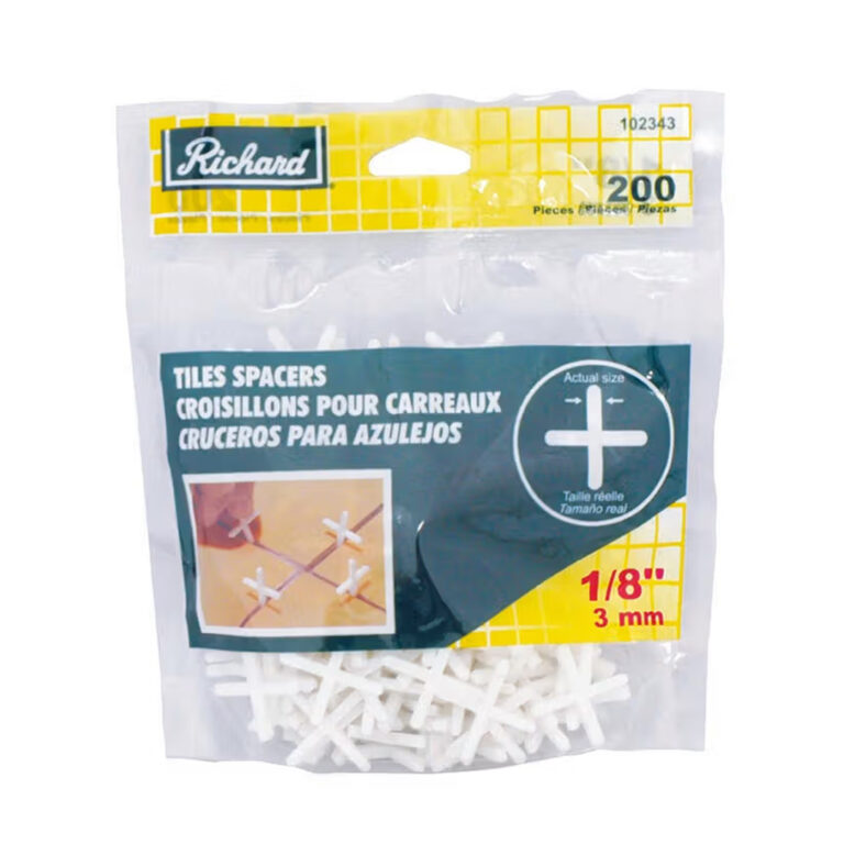 TILE SPACERS 1-8 IN X 2MM 200-BAG