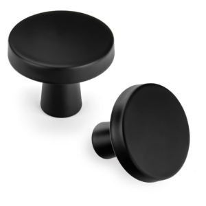 VANITY ROUND KNOBS BLACK (K2B)