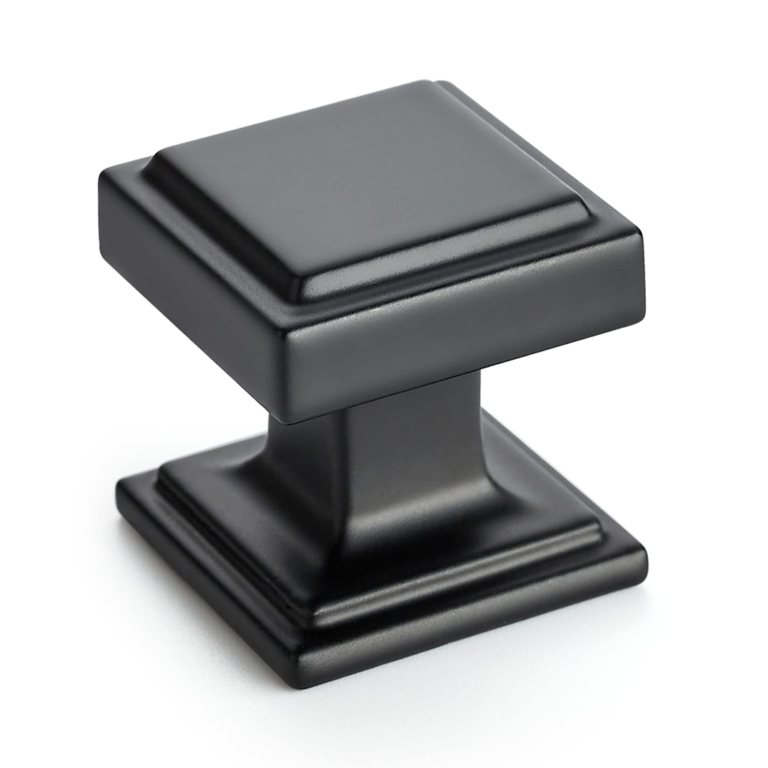 VANITY SQUARE KNOBS BLACK (K1B)