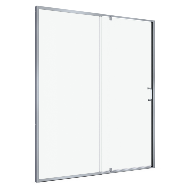 FRAMELESS SHOWER DOOR 60″ X 72″ CHROME (60″ X 72″)