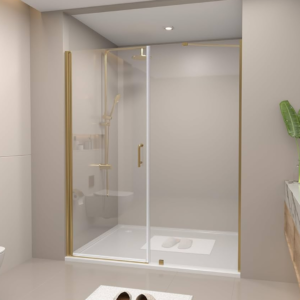 FRAMELESS SHOWER DOOR 60" X 72" GOLD (60" X 72")